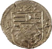 Hungary coin 1 Denar - Louis II (1521 - 1526) obverse obverse of 1 Denar - Louis II (1521 - 1526) coin with EH# 675 from Hungary.