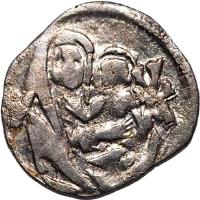 Hungary coin 1 Obulus - Matthias Corvinus (1471 - 1488) reverse reverse of 1 Obulus - Matthias Corvinus (1471 - 1488) coin with EH# 578 from Hungary.