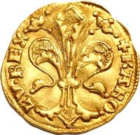 Hungary coin 1 Forint - Charles I (1325 - 1342) obverse obverse of 1 Forint - Charles I (1325 - 1342) coin with EH# 349 from Hungary. Inscription: +KARO LV. REX