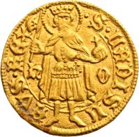 Hungary coin 1 Forint - Matthias Corvinus (1458 - 1463) reverse reverse of 1 Forint - Matthias Corvinus (1458 - 1463) coin with EH# 530 from Hungary.