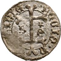 Hungary coin 1 Denar - Matthias Corvinus (1467) reverse reverse of 1 Denar - Matthias Corvinus (1467) coin with EH# 561 from Hungary.