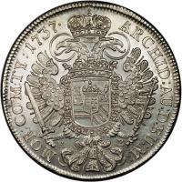 Hungary coin 1 Thaler - Karl VI (1730 - 1740) reverse reverse of 1 Thaler - Karl VI (1730 - 1740) coin with KM# 310 from Hungary.