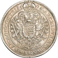 Hungary coin 1 Thaler - Leopold I (1687 - 1702) reverse reverse of 1 Thaler - Leopold I (1687 - 1702) coin with KM# 214 from Hungary.