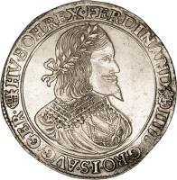obverse of 1 Thaler - Ferdinand III (1637 - 1661) coin with KM# 107 from Hungary.