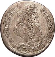 Hungary coin 15 Krajczár - Leopold I (1685 - 1690) obverse obverse of 15 Krajczár - Leopold I (1685 - 1690) coin with KM# 208 from Hungary. Inscription: LEOPOLD · D · G · R · I · (XV) S · A · G · H · B · REX