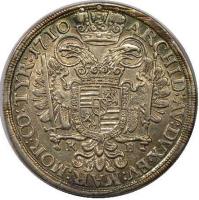 Hungary coin 1/2 Thaler - Josef I (1708 - 1711) reverse reverse of 1/2 Thaler - Josef I (1708 - 1711) coin with KM# 281 from Hungary.