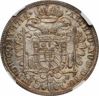 Hungary coin 1/2 Thaler - Karl III (1712 - 1718) reverse reverse of 1/2 Thaler - Karl III (1712 - 1718) coin with KM# 287 from Hungary.