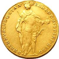 Hungary coin 1 Dukát - Ferdinand I (1837 - 1848) obverse obverse of 1 Dukát - Ferdinand I (1837 - 1848) coin with KM# 425 from Hungary. Inscription: FERD · I · D · G · AVST · IMP · HVNG · B · REX · H · N · V · R · L · V · C · G · L · I · A · A