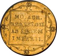 reverse of 1 Ducat - Willem I - Trade Coinage (1817 - 1840) coin with KM# 50 from Netherlands.