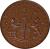 obverse of 4 Kepings (1805) coin with KM# 266 from Netherlands East Indies. Inscription: EAST INDIA COMPANY AUSPICIO REGIS & SENATUS ANGLIÆ 1804