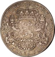 Netherlands East Indies coin 1 Ducaton (1739 - 1740) reverse reverse of 1 Ducaton (1739 - 1740) coin with KM# 110 from Netherlands East Indies.