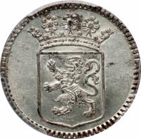 Netherlands East Indies coin 1 Duit - Holland (1735 - 1763) obverse obverse of 1 Duit - Holland (1735 - 1763) coin with KM# 70a from Netherlands East Indies.