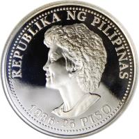 Philippines coin 25 Piso - President Aquino (1986) obverse obverse of 25 Piso - President Aquino (1986) coin with KM# 246 from Philippines.