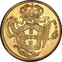 reverse of 1 Peça - Jose I (1750 - 1777) coin with KM# 240 from Portugal.