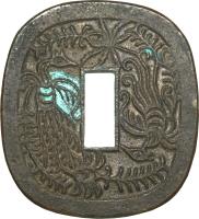 reverse of 100 Mon (1863 - 1866) coin with KM# 6 from Japan.