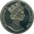 obverse of 1 Crown - Elizabeth II - Prince Charles (1991) coin with KM# 84 from Gibraltar. Inscription: ELIZABETH II GIBRALTAR · 1991