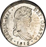 obverse of 4 Reales - Fernando VII (1808 - 1821) coin with KM# 68 from Guatemala.