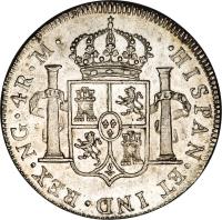 reverse of 4 Reales - Fernando VII (1808 - 1821) coin with KM# 68 from Guatemala.