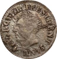 Haiti coin 6 Centimes - Western Republic (1818) obverse obverse of 6 Centimes - Western Republic (1818) coin with KM# 17 from Haiti.