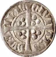 reverse of 1 Penny - Edward I (1279 - 1302) coin with SP# 6246 from Ireland.