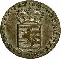 Luxembourg coin 1 Sol - Maria Theresa (1775) obverse obverse of 1 Sol - Maria Theresa (1775) coin with KM# 6 from Luxembourg. Inscription: MAR · TH · D:G · R · JMP · H · B · R · DUX · LUXEMB · +