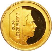 obverse of 10 Euro - Cultural History of Luxembourg (2004) coin with KM# 97 from Luxembourg. Inscription: LËTZEBUERG 2004