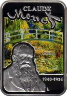 Niue coin 1 Dollar - Elizabeth II - Claude Monet - 4'th Portrait (2010) reverse reverse of 1 Dollar - Elizabeth II - Claude Monet - 4'th Portrait (2010) coin with KM# 241 from Niue. Inscription: CLAUDE Monet 1840-1926