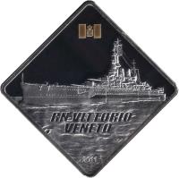 Palau coin 10 Dollars - RN Vittorio Veneto (2011) reverse reverse of 10 Dollars - RN Vittorio Veneto (2011) coin with KM# 395 from Palau. Inscription: RN VITTORIO VENETO