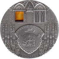 Palau coin 10 Dollars - Sagrada Familia (2010) obverse obverse of 10 Dollars - Sagrada Familia (2010) coin with KM# 320 from Palau. Inscription: REPUBLIC OF PALAU 10 DOLLARS