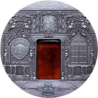 Palau coin 10 Dollars - The Amber Chamber (2009) obverse obverse of 10 Dollars - The Amber Chamber (2009) coin with KM# 220 from Palau. Inscription: 10 DOLLARS