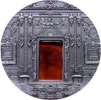 Palau coin 10 Dollars - The Amber Chamber (2009) reverse reverse of 10 Dollars - The Amber Chamber (2009) coin with KM# 220 from Palau. Inscription: AMBER CHAMBER 2009