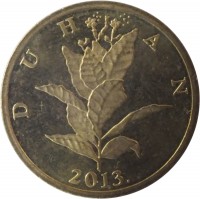 Croatia coin 10 Lipa - Croatian text (1993 - 2015) obverse obverse of 10 Lipa - Croatian text (1993 - 2015) coin with KM# 6 from Croatia. Inscription: DUHAN KK 1993