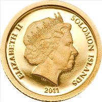 Solomon Islands coin 5 Dollars - Elizabeth II - Dugong dugon (2011) obverse obverse of 5 Dollars - Elizabeth II - Dugong dugon (2011) coin with KM# 163 from Solomon Islands. Inscription: ELIZABETH II SOLOMON ISLANDS 2011