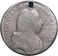 obverse of 1/6 Riksdaler - Gustav IV Adolf (1801 - 1809) coin with KM# 560 from Sweden. Inscription: Gustaf IV Adolph sv. g. och v. konung