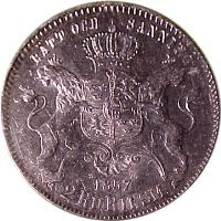 Sweden coin 2 Riksdaler Riksmynt - Oscar I (1857) reverse reverse of 2 Riksdaler Riksmynt - Oscar I (1857) coin with KM# 694 from Sweden. Inscription: RÄTT OCH SANNING S. T. 1857 2 RD. RIKSM.