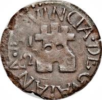 Venezuela coin 1/2 Real (1813 - 1817) obverse obverse of 1/2 Real (1813 - 1817) coin with C# 41 from Venezuela.