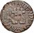 obverse of 1/2 Real (1813 - 1817) coin with C# 41 from Venezuela.