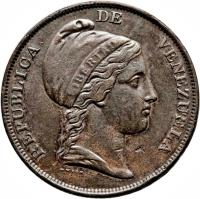 Venezuela coin 1 Centavo (1843 - 1852) obverse obverse of 1 Centavo (1843 - 1852) coin with Y# 3 from Venezuela.