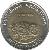 obverse of 1 Peso - Aconcagua (2010) coin with KM# 157 from Argentina. Inscription: REPUBLICA ARGENTINA BICENTENARIO ACONCAGUA