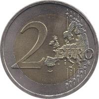 Austria coin 2 Euro - 10th anniversary of Economic and Monetary Union (2009) reverse reverse of 2 Euro - 10th anniversary of Economic and Monetary Union (2009) coin with KM# 3175 from Austria. Inscription: 2 EURO LL