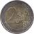 reverse of 2 Euro - Albert II - Belgium-Luxemburg economic union (2005) coin with KM# 240 from Belgium. Inscription: 2 EURO LL