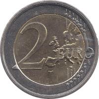 Belgium coin 2 Euro - Albert II - Treaty of Rome (2007) reverse reverse of 2 Euro - Albert II - Treaty of Rome (2007) coin with KM# 247 from Belgium. Inscription: 2 EURO LL