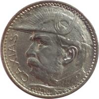 reverse of 2000 Réis (1935) coin with KM# 535 from Brazil. Inscription: CAXIAS