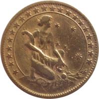 Brazil coin 500 Réis (1924 - 1930) reverse reverse of 500 Réis (1924 - 1930) coin with KM# 524 from Brazil.