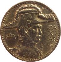 Brazil coin 2000 Réis - 24-sided planchet (1937 - 1938) reverse reverse of 2000 Réis - 24-sided planchet (1937 - 1938) coin with KM# 548 from Brazil. Inscription: CA XI AS C