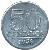 reverse of 50 Centavos (1957 - 1961) coin with KM# 569 from Brazil. Inscription: 50 CENTAVOS 1960