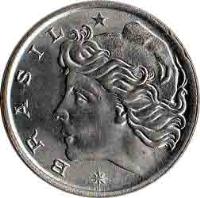 Brazil coin 5 Centavos - FAO (1975 - 1978) obverse obverse of 5 Centavos - FAO (1975 - 1978) coin with KM# 587 from Brazil. Inscription: * BRASIL *