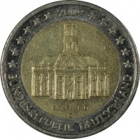 obverse of 2 Euro - Federal States: Saarland (2009) coin with KM# 276 from Germany. Inscription: SAARLAND J FB BUNDESREPUBLIK DEUTSCHLAND 2009