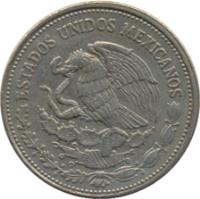 obverse of 500 Pesos (1986 - 1992) coin with KM# 529 from Mexico. Inscription: ESTADOS UNIDOS MEXICANOS