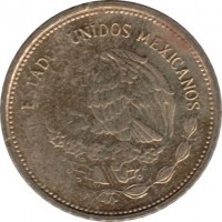 Mexico coin 5 Pesos (1985 - 1988) obverse obverse of 5 Pesos (1985 - 1988) coin with KM# 502 from Mexico. Inscription: ESTADOS UNIDOS MEXICANOS